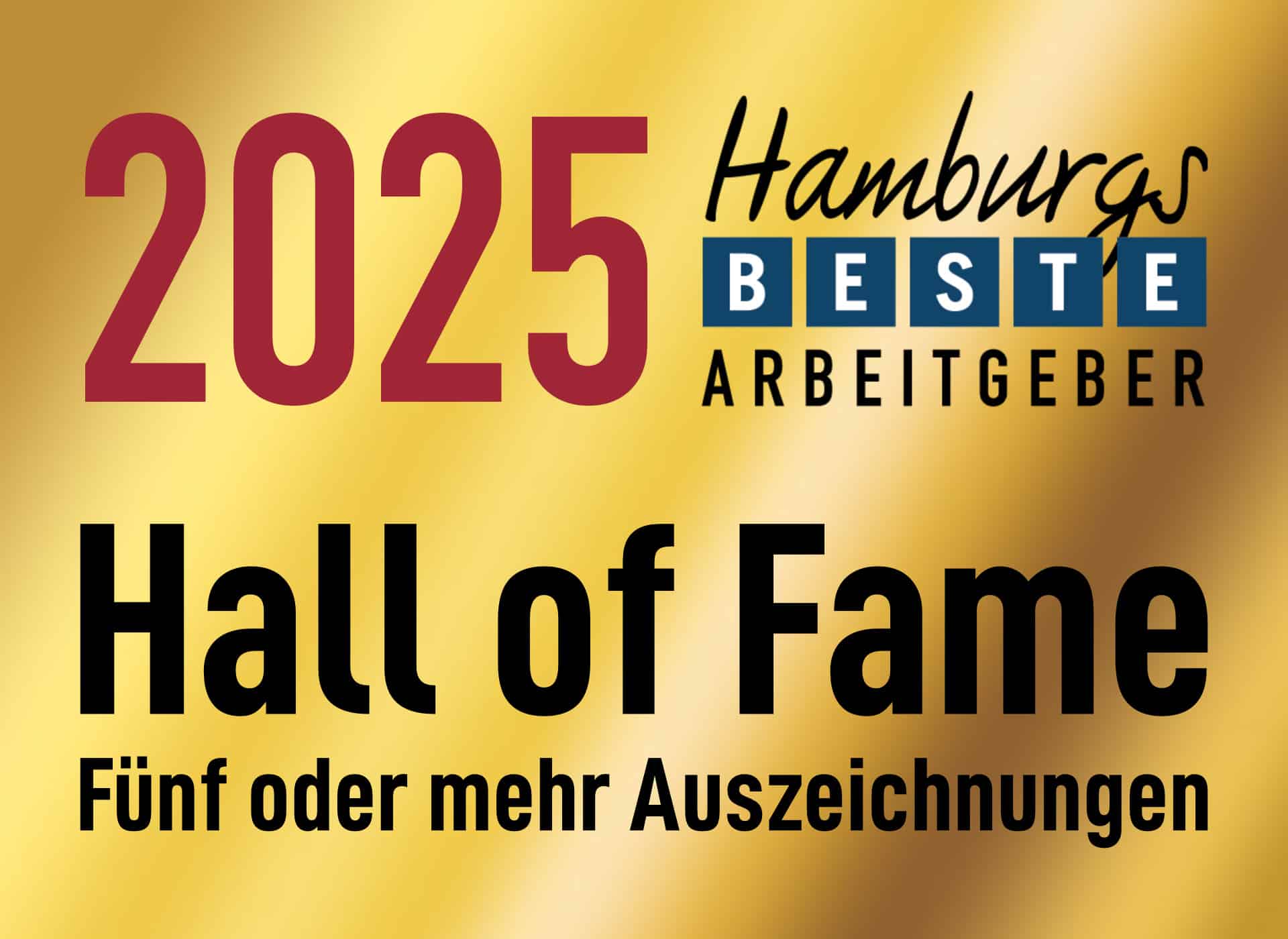 Hamburgs Beste Arbeitegeber 2025 - Hall of Fame
